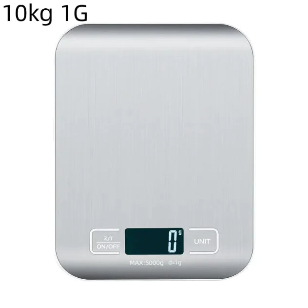 Stainless Steel Digital Kitchen Scale – Compact, Accurate, Stylish
