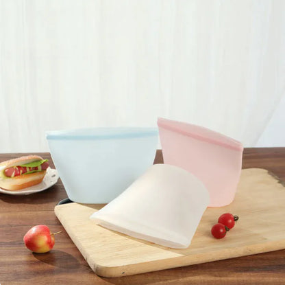 Reusable Silicone Food Storage Bag – Leakproof Freezer Envelope (500–1500ml)