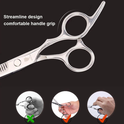Professional Haircutting Shears Set – 6 Inch Stainless Steel Barber Scissors