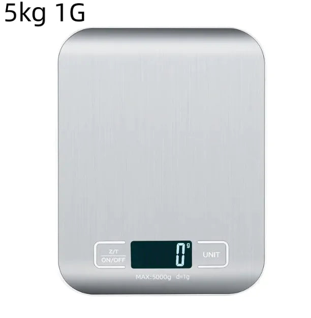 Stainless Steel Digital Kitchen Scale – Compact, Accurate, Stylish