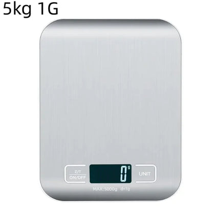 Stainless Steel Digital Kitchen Scale – Compact, Accurate, Stylish