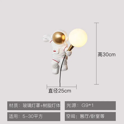 Creative Astronaut Table Lamp for Boys' Bedroom Decor