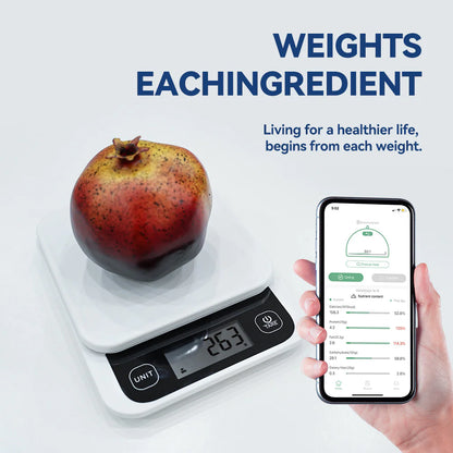 Bluetooth Food Scale – Digital Kitchen Nutrition Calculator with App