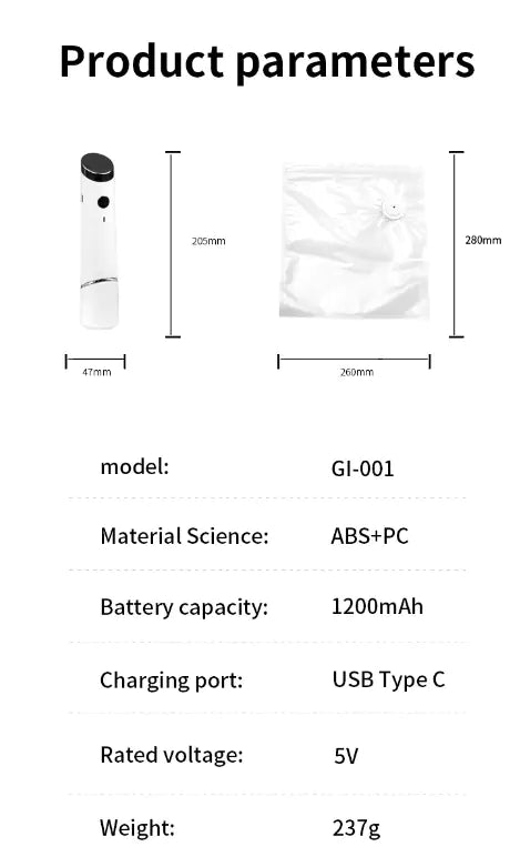Vacuum Zipper Bags with Air Valve & Pump – Food Storage Solution