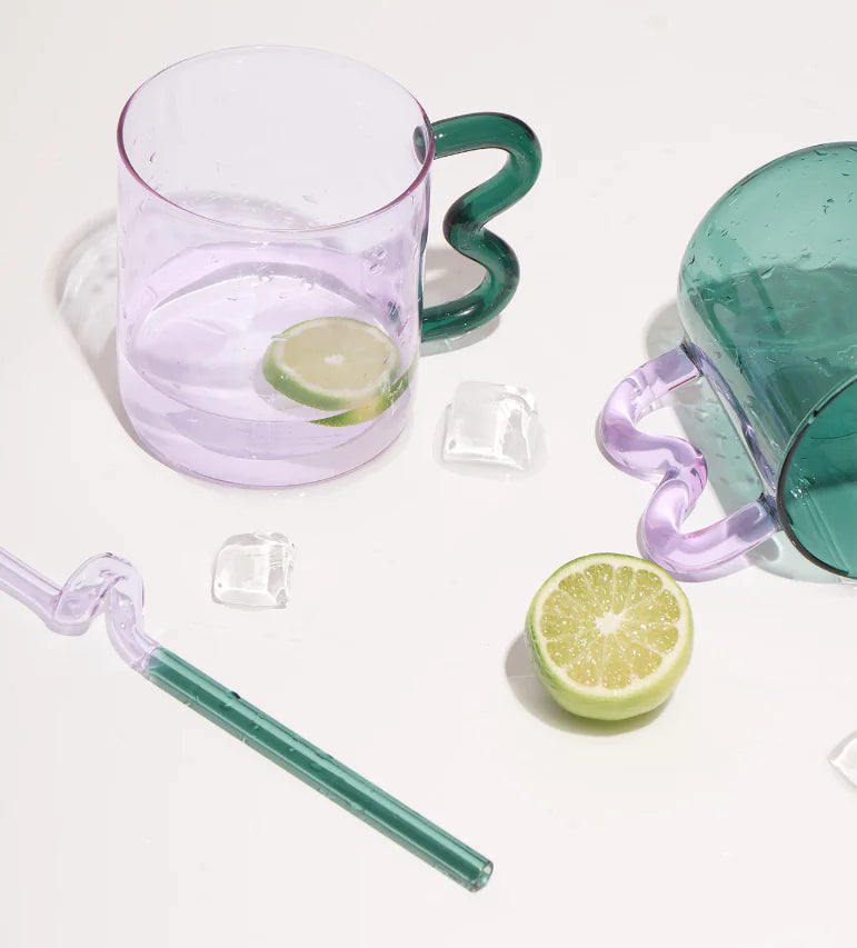 Colored Glass Art Mug – Handmade Heat-Resistant Mug 370ml