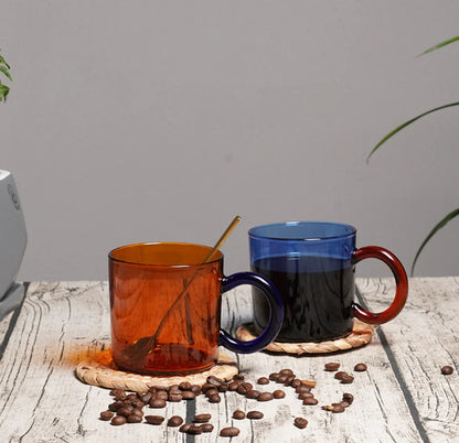 Borosilicate Glass Coffee Cup – 250ml Heat & Cold Resistant Mug