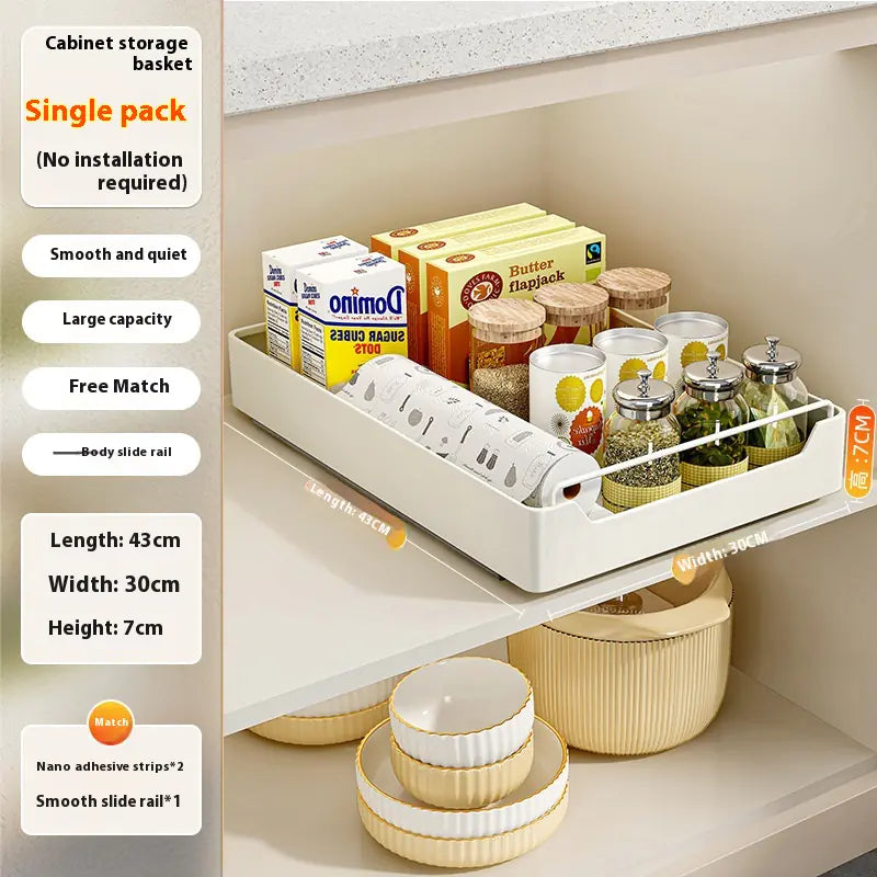 Punch-Free Pull-Out Kitchen Rack