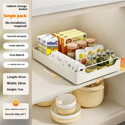 Punch-Free Pull-Out Kitchen Rack