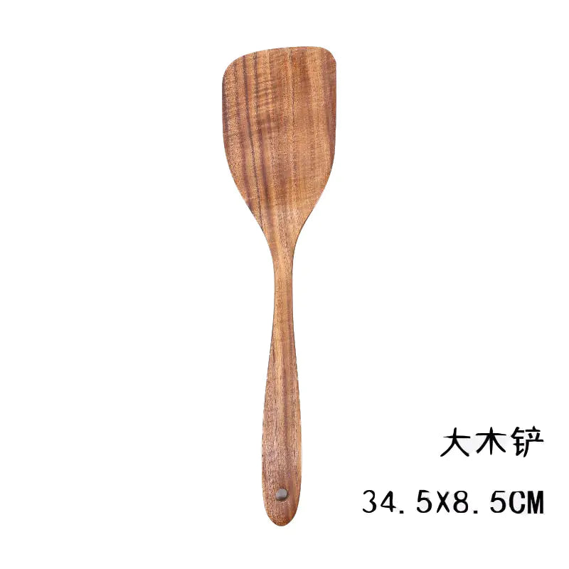 Wooden Cooking Utensils – Nonstick Safe Kitchen Tool Set (9–11 pcs)