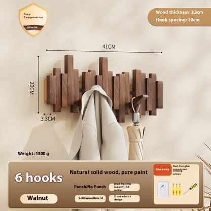 Wooden Piano Keys Clothes Rack- Wall Hanging