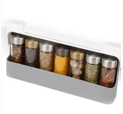 Multi-Compartment Hanging Kitchen Spice Rack | Seasoning Bottle Organizer with Optional Bottles