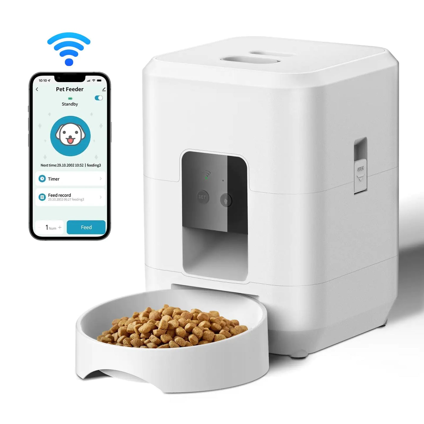 Smart Automatic Cat Feeder with Timer & WiFi