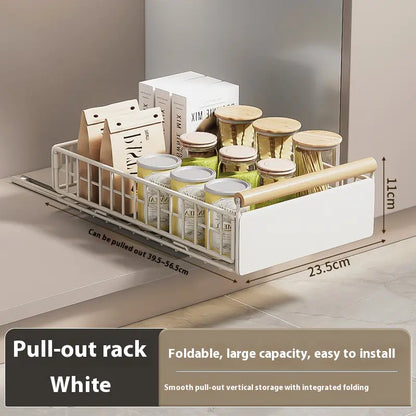 Foldable Pull-Out Storage Basket