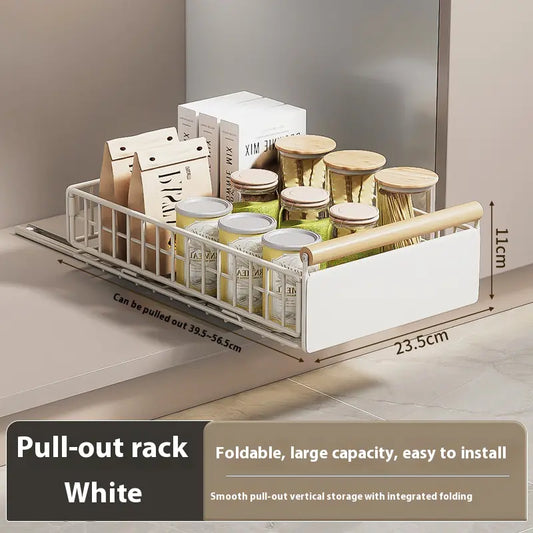 Foldable Pull-Out Storage Basket