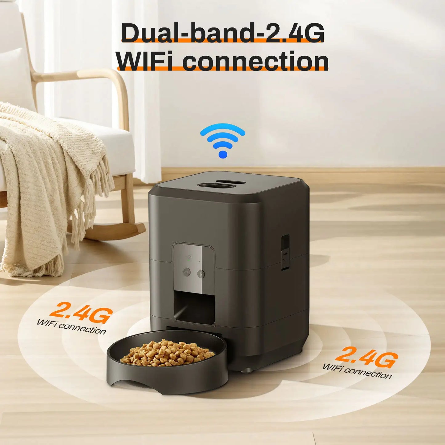 Smart Automatic Cat Feeder with Timer & WiFi