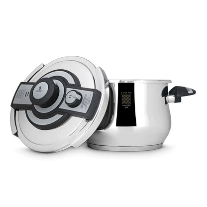 Stainless Steel Pressure Cooker – 6 Qt Induction-Safe Pot with Safety Lock