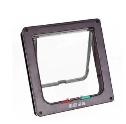 Lockable Cat & Small Dog Door with 4-Way Flap