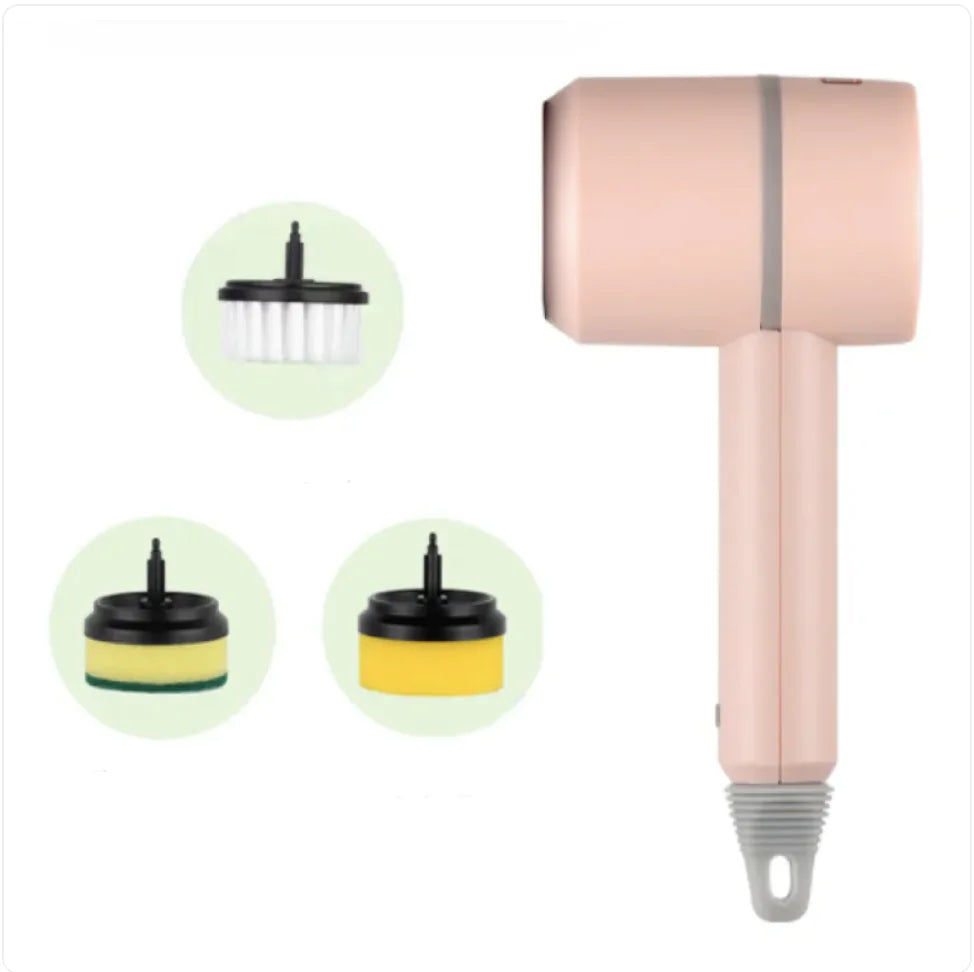 Rechargeable Electric Cleaning Brush – Multi-Head Cordless Scrubber