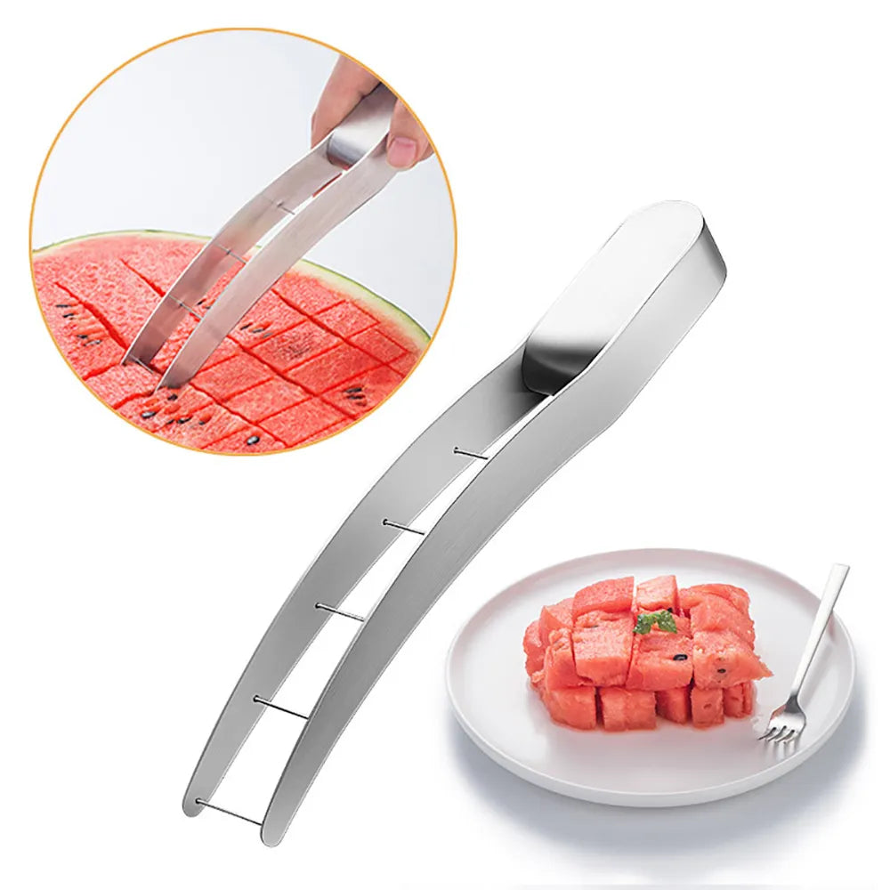 Watermelon Slicer-304 Stainless Steel Easy, Stylish Fruit Cutter & Server