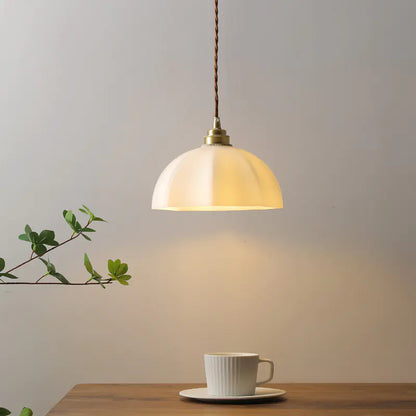 Japanese Wabi-Sabi Brass Designer Pendant Light