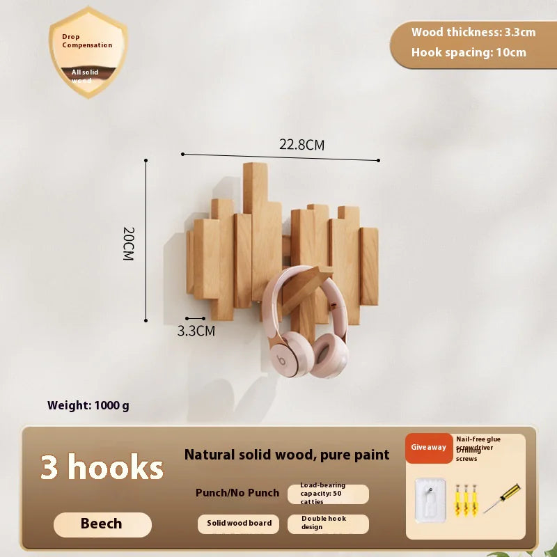 Wooden Piano Keys Clothes Rack- Wall Hanging