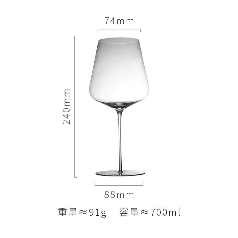 Ultra-Thin Crystal Wine Glasses – Elegant Glassware for Red & White Wine