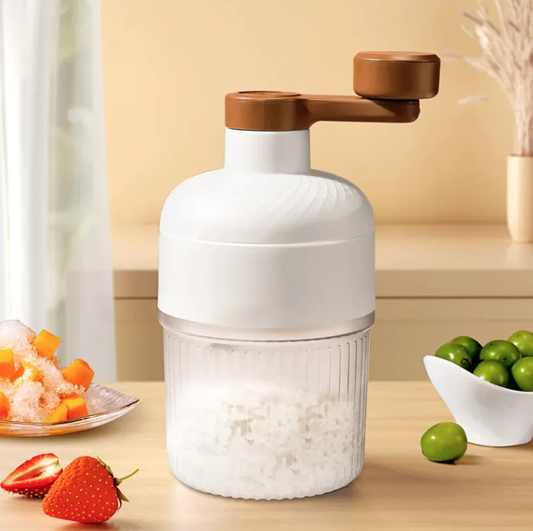 Manual Ice Crusher – Hand-Crank Stainless Steel Ice Shaver