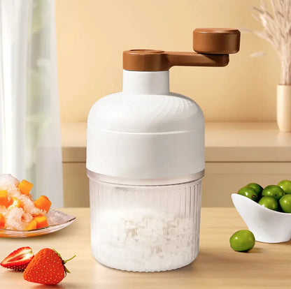 Manual Ice Crusher – Hand-Crank Stainless Steel Ice Shaver
