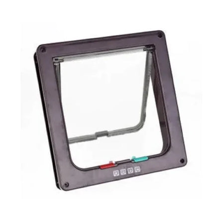 Lockable Cat & Small Dog Door with 4-Way Flap