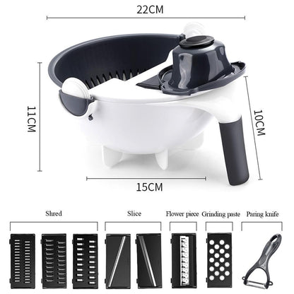 Magic Multifunctional Rotate Vegetable Cutter