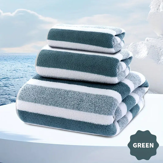 Soft Bath Towel Set 3-Piece