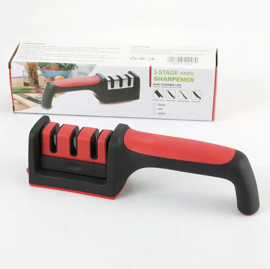 USB Electric Knife Sharpener – Compact ABS Kitchen Tool (Plug-In)