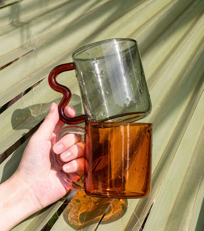 Colored Glass Art Mug – Handmade Heat-Resistant Mug 370ml