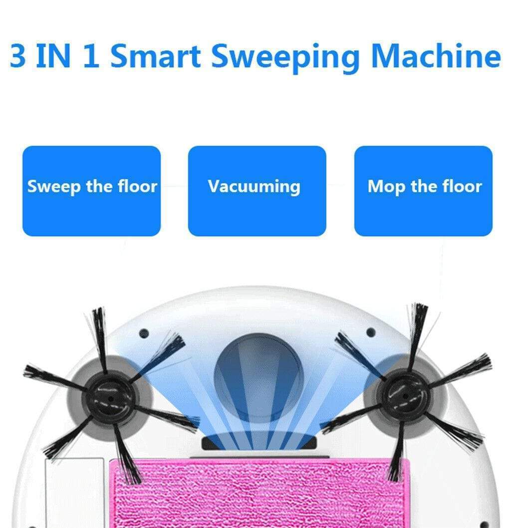 Slim 3-in-1 Robot Vacuum Cleaner – Smart, Quiet & Powerful