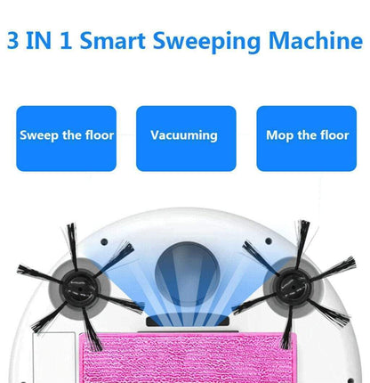 Slim 3-in-1 Robot Vacuum Cleaner – Smart, Quiet & Powerful