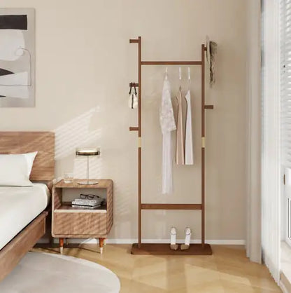 Coat Rack Solid Wood Clothes Hanger