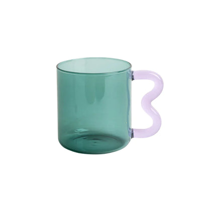 Colored Glass Art Mug – Handmade Heat-Resistant Mug 370ml