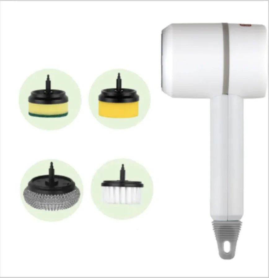 Rechargeable Electric Cleaning Brush – Multi-Head Cordless Scrubber