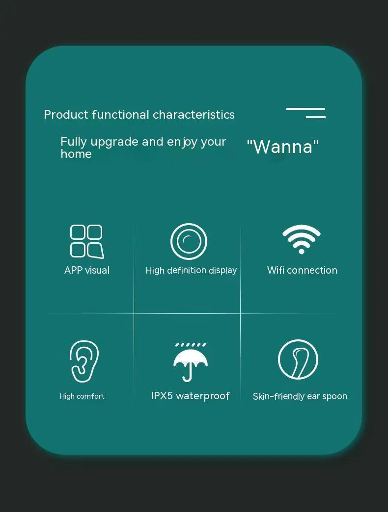 Wireless Smart HD Ear Endoscope – Safe & Easy Ear Cleaning Tool