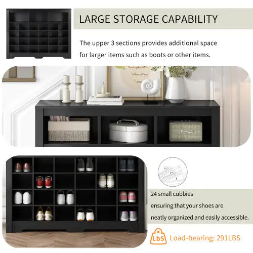 Stylish Design 24 Shoe Cabinet Consol