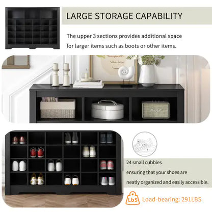 Stylish Design 24 Shoe Cabinet Consol