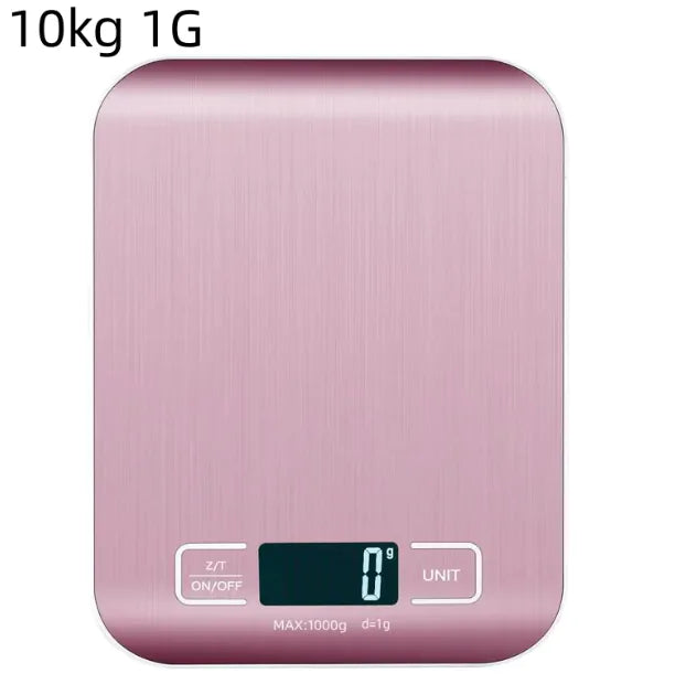Stainless Steel Digital Kitchen Scale – Compact, Accurate, Stylish
