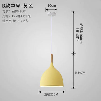 Nordic Style Vintage Restaurant Pendant Light Fixture