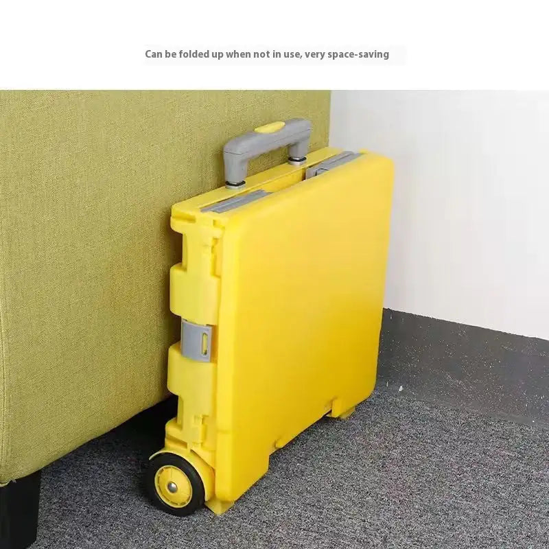 Portable Folding Cart with Lid – Heavy-Duty Collapsible Trolley