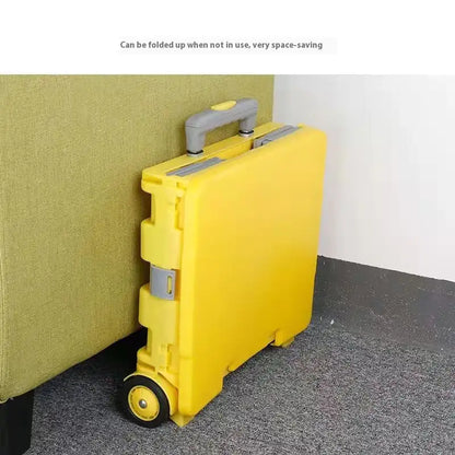 Portable Folding Cart with Lid – Heavy-Duty Collapsible Trolley