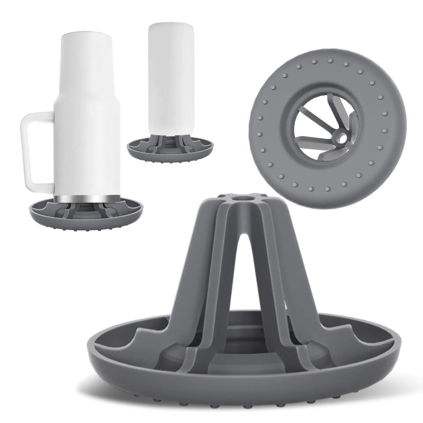 Bottle Drying Rack – Fast Air-Dry Silicone Stand for Stanley Cups (4 Pack)