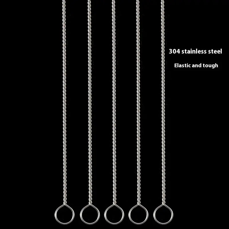 Stainless Steel Straw Cleaning Brush – Bottle & Tube Cleaner (120mm)