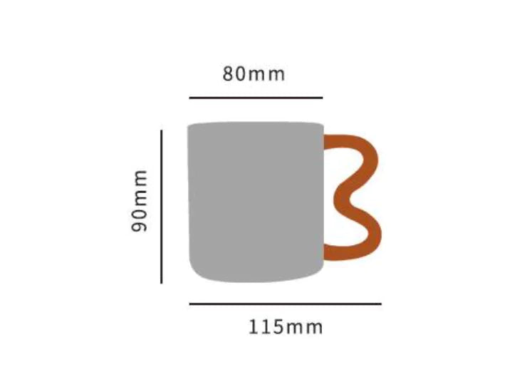 Colored Glass Art Mug – Handmade Heat-Resistant Mug 370ml