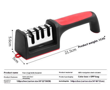 USB Electric Knife Sharpener – Compact ABS Kitchen Tool (Plug-In)