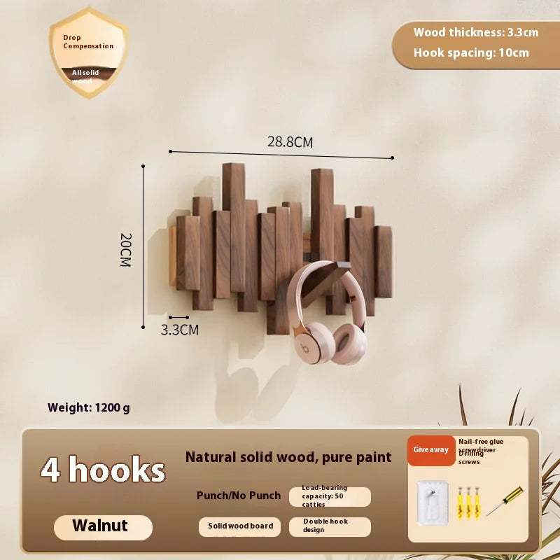 Wooden Piano Keys Clothes Rack- Wall Hanging